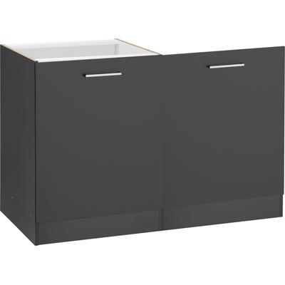 Spülenschrank KOCHSTATION "KS-Kehl", grau, B:120cm H:82cm T:60cm, MDF, Schränke, für Geschirrspülmaschine, ohne Arbeitsplatte Image
