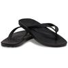 Zehentrenner CROCS "Crocs Flip", Damen, Gr. 46, schwarz, Croslite, unifarben, casual, Schuhe, Badeschuh, Sandale, Sommerschuh mit weichem Zehensteg
