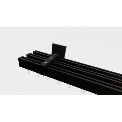 Gardinenstange INDEKO "Bern", schwarz, L:160cm, Gardinenstangen, Innenlauf Komplett-Set inkl. Gleitern und Montagematerial Image