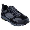 Sneaker SKECHERS "SKECHERS D'LUX PRO", Herren, Gr. 45, schwarz (schwarz, grau), Leder, sportlich, Schuhe, Schnürschuh mit rutschhemmender Goodyear Laufsohle