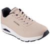 Sneaker SKECHERS "Uno - Stand on Air", Herren, Gr. 45, beige (natur), Lederimitat, sportlich, Schuhe, Freizeitschuh, Halbschuh, Schnürschuh mit Air-Cooled Memory Foam, Topseller
