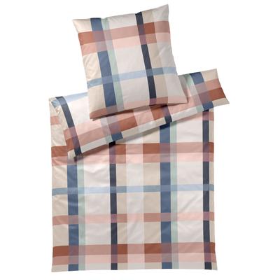 Bettwäsche ELEGANTE "carree", orange (terra), B/L: 155cm x 220cm, , Mako-Satin, B/L: 80cm x 80cm, Mako-Satin, Obermaterial: 100% Baumwolle, Bettwäsche, angenehmes Hautgefühl Image