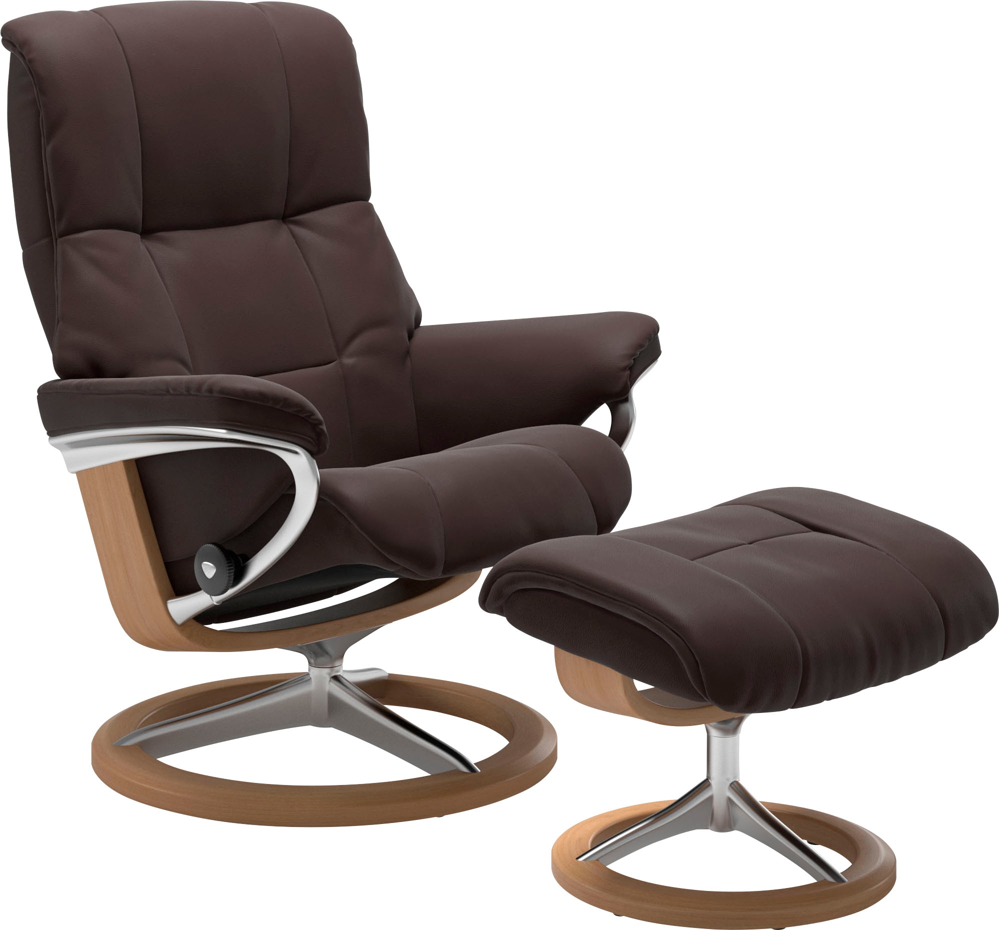 Relaxsessel STRESSLESS "Mayfair", braun (chocolate paloma), B:83cm H:102cm T:74cm, Leder BATICK: BATICK ist ein leicht korrigiertes, durchgefärbtes und genarbtes Möbelleder, bei dem die meisten Unebenheiten und Spuren in der Regel entfernt...