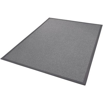 Teppich DEKOWE "Naturana Panama Spezial", grau, B:240cm H:8mm L:300cm, Kunstfaser, Teppiche, Flachgewebe, meliert, Sisal-Optik, mit Bordüre, Wohnzimmer Image