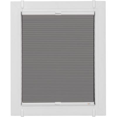 Plissee SUNLINES "Start-up Style Honeycomb", grau (grau, weiß, weiß), B:50cm H:175cm, Obermaterial: 100% Polyester, Plissees, verspannt mit Simply-Fix Klemmträger, Wabenplissee, nach Maß Image