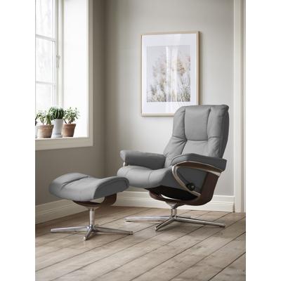 Relaxsessel STRESSLESS "Mayfair", grau (wild dove batick), B:92cm H:103cm T:79cm, Leder BATICK: BATICK ist ein leicht korrigiertes, durchgefärbtes und genarbtes Möbelleder, bei dem die meisten Unebenheiten und Spuren in der Regel entfernt wurden.,... Image