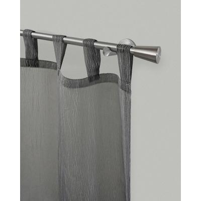 Gardinenstange GARESA "ROSA", silber (edelstahlfarben), L:370cm Ø:16mm, Metall, Gardinenstangen, Vorhanggarnitur, verlängerbar, Endknopf Stumpf, ohne Ringe Image