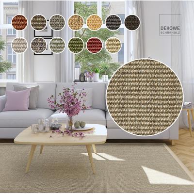 Sisalteppich DEKOWE "Mara S2 mit Bordüre Spezial", beige (champagner, meliert), B:80cm H:5mm L:180cm, Sisal, Teppiche, 100% Sisal, auch als Läufer, Wohnzimmer Image