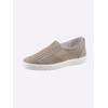 Slipper CASUAL LOOKS, Damen, Gr. 40, beige (sesam), Veloursleder, sportlich, Schuhe