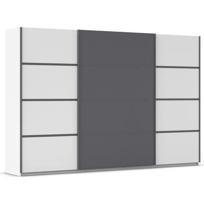 Kleiderschrank RAUCH "Schwebetürenschrank OTTO´s Choice Garderobe Schrank TOP ANGEBOT Avola", alpinweiß, graumetallic, leisten graumetallic, B:315cm H:210cm T:62cm, Holzwerkstoff, Schränke, mit eleganten Zierleisten in Chrom, Schwarz oder Weiß MADE... Image