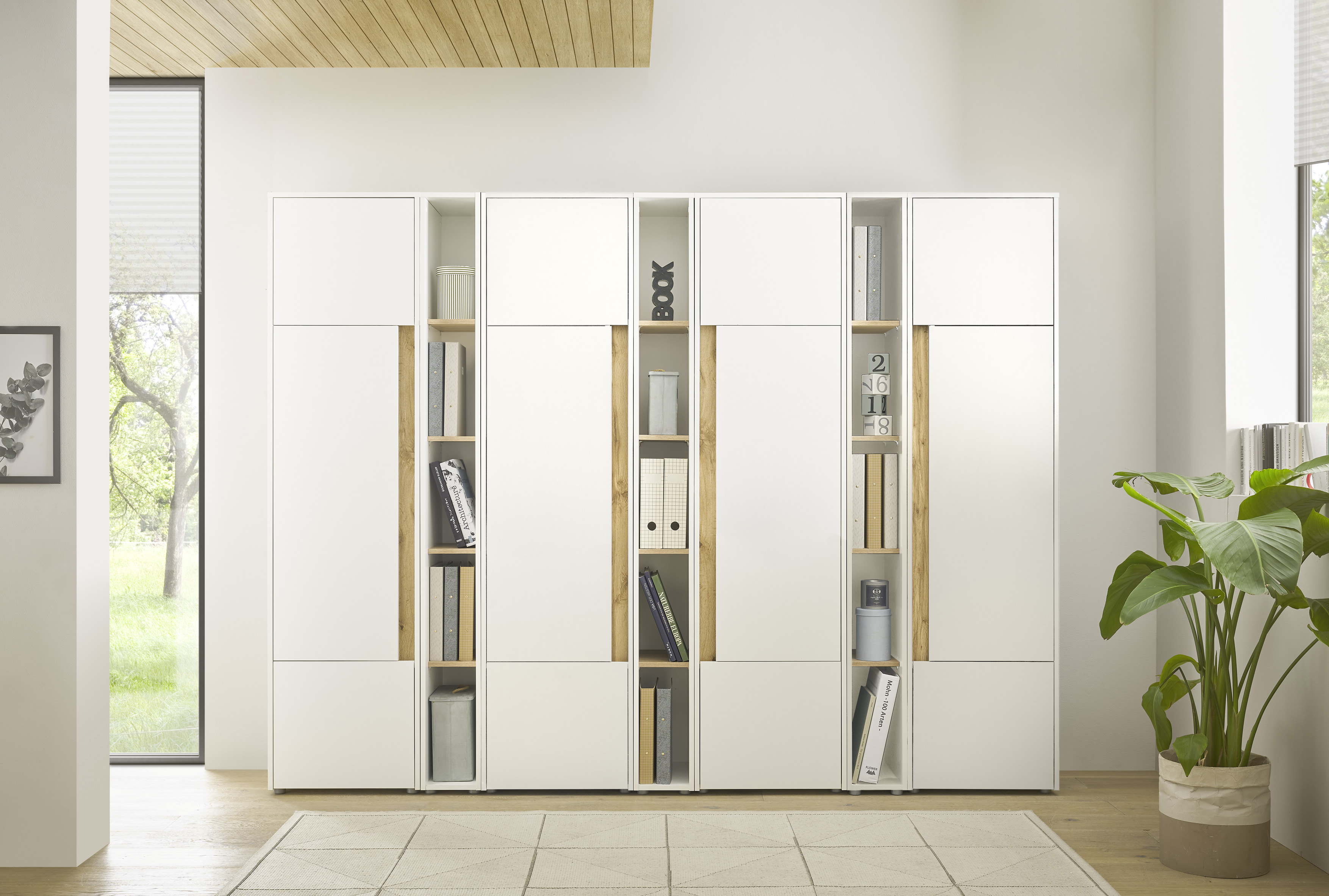 Büromöbel-Set INOSIGN "CiTY/GiRON", weiß, B:260cm H:200cm T:40cm, Arbeitsmöbel-Sets Image