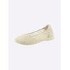 Ballerina CASUAL LOOKS, Damen, Gr. 41, gelb (vanille), Textil, sportlich, Schuhe