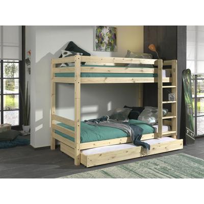 Etagenbett VIPACK "Pino", beige (natur, natur), B:105cm H:161cm L:210cm, Etagenbetten, wahlweise mit Bettschublade Image