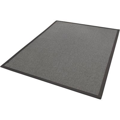 Teppichboden DEKOWE "Naturino RipsS2 Spezial", grau (anthrazit), B:240cm H:8mm L:300cm, Kunstfaser, Teppiche, Flachgewebe, meliert, Sisal-Optik, In- und Outdoor geeignet Image