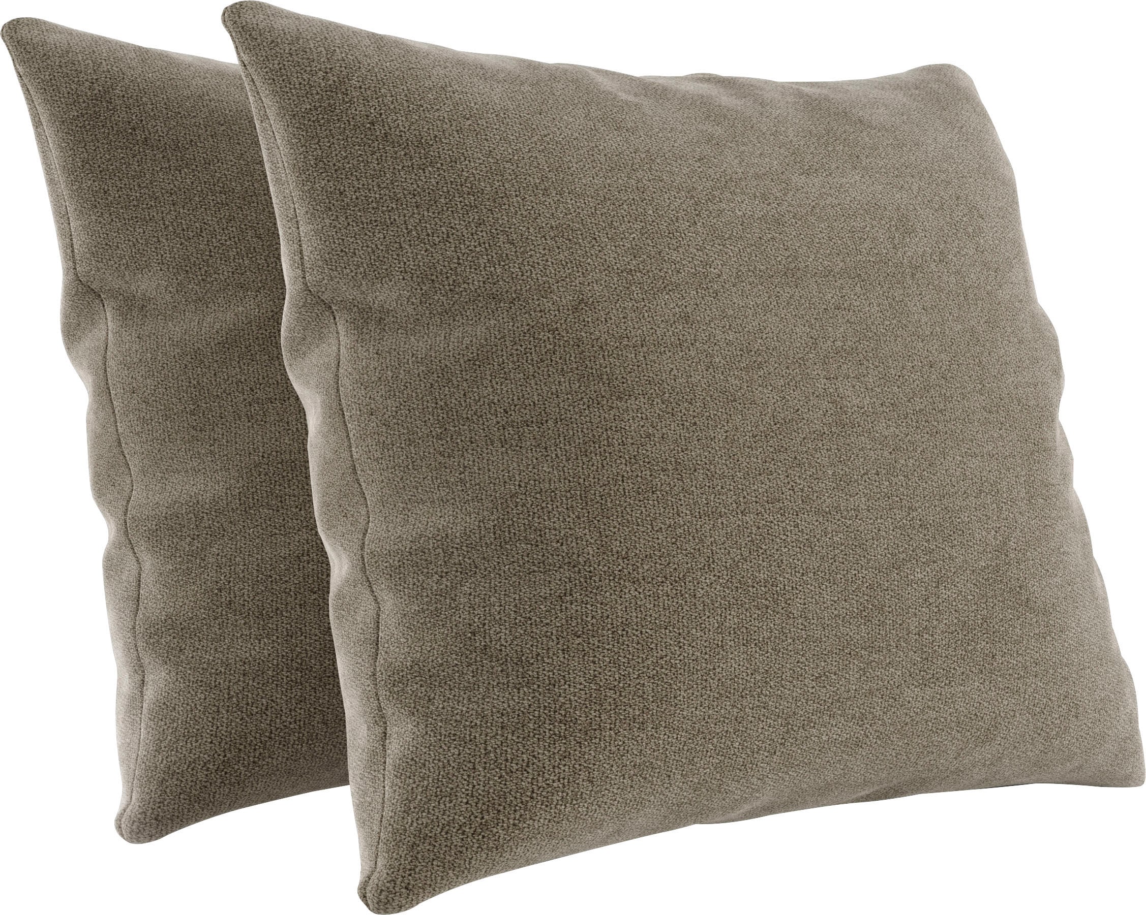 Sofakissen SIT & MORE "Billund", beige (nature), B:50cm H:50cm T:8cm, 95% Polyester 5% Polyamid, Polsterauflagen, 2er Kissen-Set wahlweise in zwei Größen