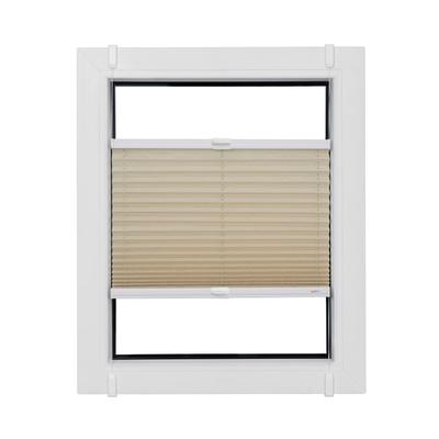 Plissee SUNLINES "Start-up Style Crush", weiß (naturfarben, weiß, weiß), B:115cm H:110cm, Obermaterial: 80% Polyester, 15% Metall, 5% Kunststoff, Plissees, nach Maß Image