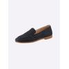 Slipper ANDREA CONTI, Damen, Gr. 38, blau (marine), Leder, Rindsleder, Nubukleder, modisch, Schuhe