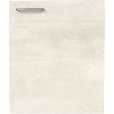 Frontblende NOBILIA "Riva", Ausrichtung wählbar", weiß (weißbeton nachbildung), B:60cm H:72cm T:1,9cm, MDF, Möbelblenden, für integrierte Kühlgeräte und Waschautomaten, Breite 60 cm Image