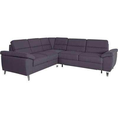 Ecksofa SIT & MORE "Sorano L-Form", grau (anthrazit), B:249cm H:88cm T:229cm, Sofas, wahlweise mit Bett- und Relaxfunktion, inkl. Bettkasten Image