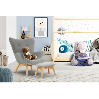 Sessel LÜTTENHÜTT "Duca Mini", grau, B:58cm H:67cm T:68cm, Sessel, in kleiner Ausführung für Kinder Image