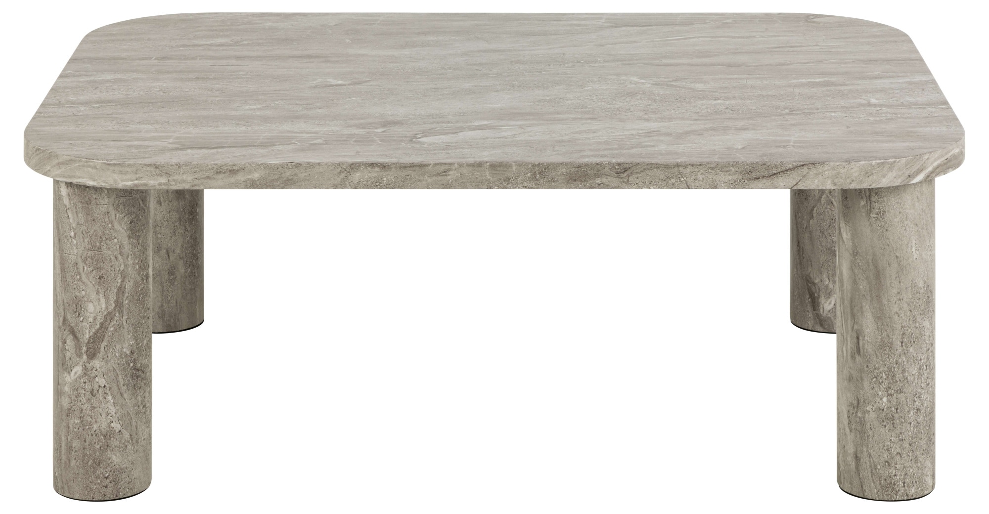 Couchtisch ACTONA GROUP "Solano", grau, B:100cm H:36cm T:75cm, Tische, Couchtisch Holz-Couchtische, Couchtisch, grau Mamor River rau Papier, 100x75x36cm