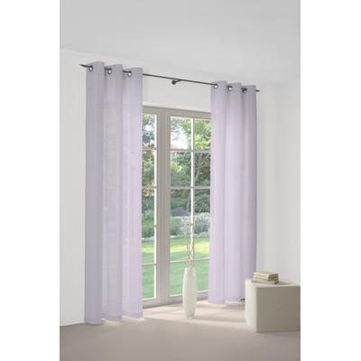 Vorhang WIRTH "Peschiera" Gr. 3, lila (flieder), B:132cm H:225cm, Polyester, Seide, Gardinen, echtes Seiden-Garn verwebt Image