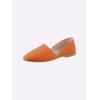 Slipper HEINE, Damen, Gr. 37, orange, Textil, modisch, Schuhe