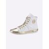 Sneaker ANDREA CONTI, Damen, Gr. 41, gold (weiß, goldfarben), Leder, Glattleder, Rindsleder, modisch, Schuhe
