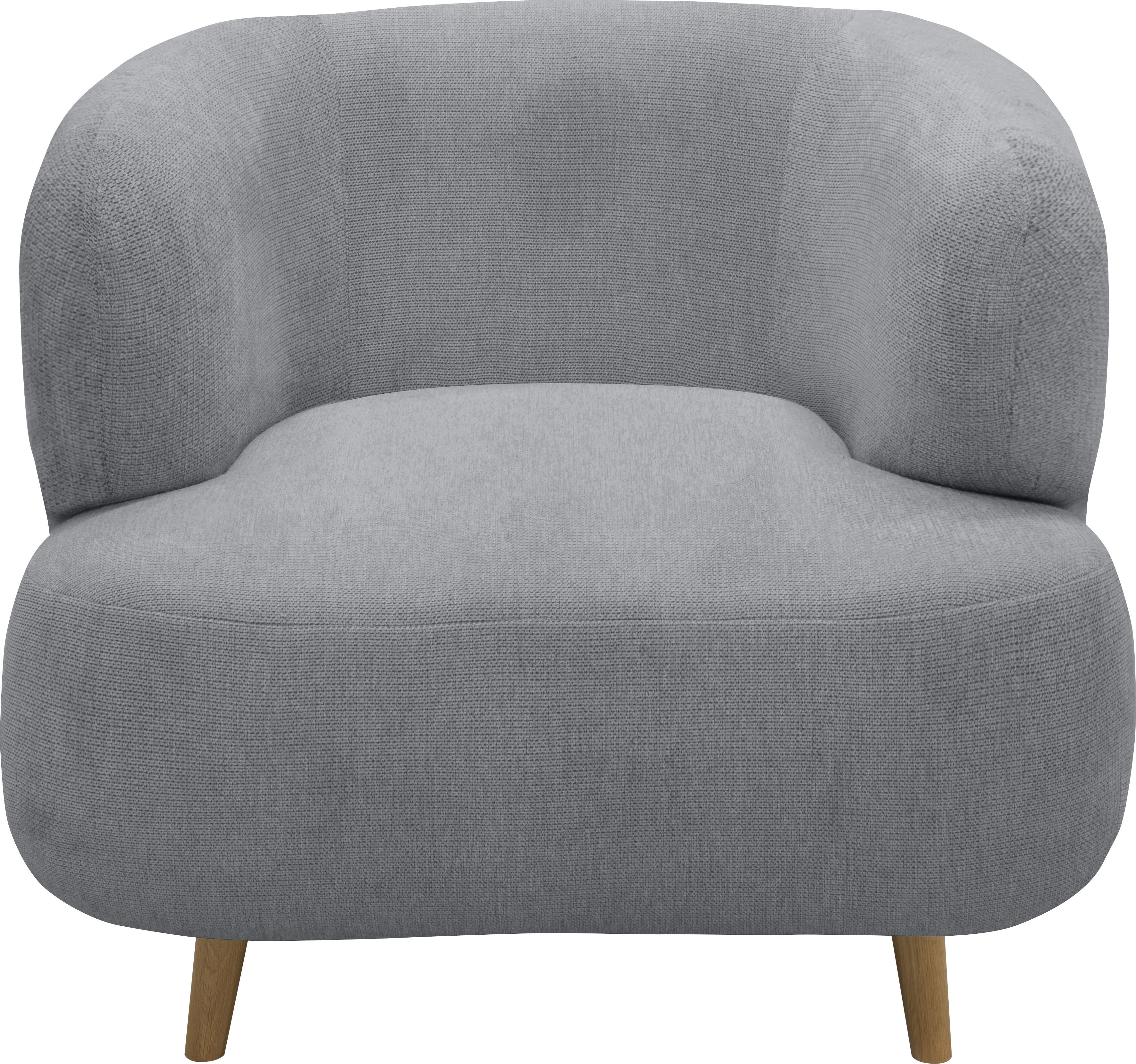 Sessel HOME AFFAIRE "Tistam", grau, B:90cm H:73cm T:86cm, 95% Polyester, 5% Nylon, Sessel, Sessel, Formschöner Polstersessel, perfektes Einzelstück, organische Form