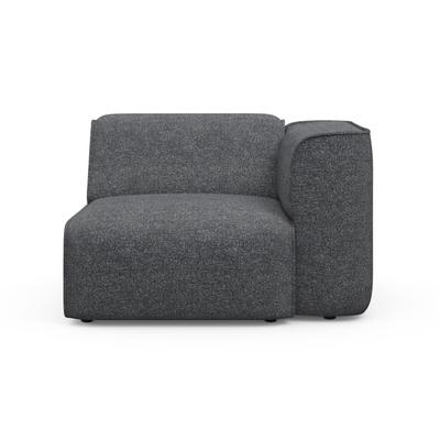 Sessel RAUM.ID "Merid Sofa-Eckelement, Maße B/T/H: 109/97/46 cm", grau (dunkelgrau), B:109cm H:70cm T:97cm, 100% Polyester, Sessel, als Modul oder separat verwendbar, für individuelle Zusammenstellung Image