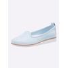 Slipper ANDREA CONTI, Damen, Gr. 41, blau (hellblau), Glattleder, Leder, sportlich, Schuhe
