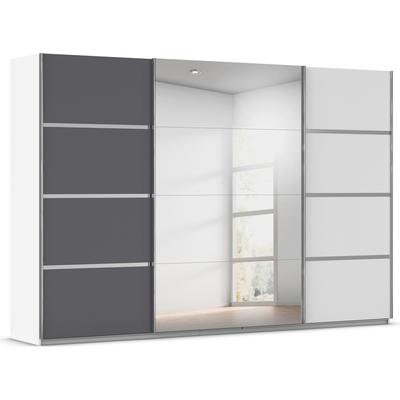 Kleiderschrank RAUCH "Schwebetürenschrank OTTO´s Choice Garderobe Schrank TOP ANGEBOT Avola", alpinweiß, graumetallic, leisten chrom, B:315cm H:229cm T:62cm, Holzwerkstoff, Schränke, mit eleganten Zierleisten in Chrom, Schwarz oder Weiß MADE IN... Image