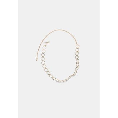 Stradivarius Metal circle belt Gold S