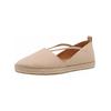 Espadrille TAMARIS "Tamaris Halbschuhe Leder", Damen, Gr. 39, braun (tan), Leder, casual, Schuhe
