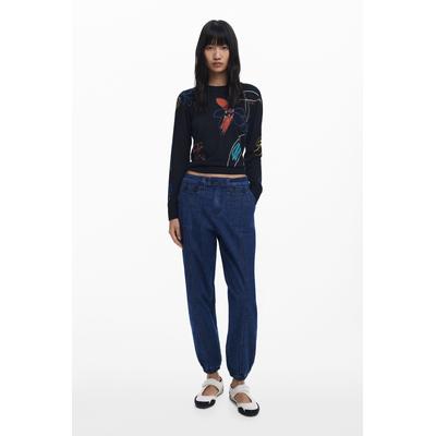 Jogger jeans with cuffs