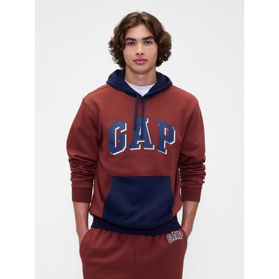 Gap Red Relaxed Logo Colourblock Hoodie