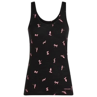 Icebreaker - Women's Merino 150 Siren Tank Ski Day - Merinounterwäsche Gr L schwarz Image