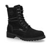 Stiefelette DOCKERS BY GERLI, Damen, Gr. 41, schwarz, Velourslederimitat, Schuhe, Schnürboots mit modischer Schnürung