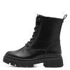 Schnürstiefelette MARCO TOZZI, Damen, Gr. 38, schwarz, Lederimitat, unifarben, modisch, Schuhe, Blockabsatz, Schnürboots mit Feel Me Ausstattung
