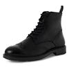 Schnürboots MARCO TOZZI BY GMK, Herren, Gr. 41, schwarz, Rindsleder, unifarben, Lyralochung, klassisch, Schuhe, Schnürstiefelette, Businessschuh mit eleganter Lyralochung