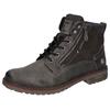 Schnürboots LERROS, Herren, Gr. 47, grau (anthrazit), Lederimitat, casual, Schuhe, Schnürboots, mit seitlichem Reißverschluss