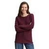 Rundhalspullover TOM TAILOR, Damen, Gr. M (38), rot (bordeaux rot), Strick, Obermaterial: 100% Baumwolle, unifarben, casual, regular fit normal, U-Boot-Ausschnitt, Langarm, Pullover, aus Rippstrick