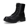 Schnürboots DOCKERS BY GERLI, Damen, Gr. 40, schwarz, Nubuklederimitat, modisch, Schuhe, Biker Boots mit Reißverschluss