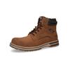 Winterboots DOCKERS BY GERLI, Herren, Gr. 42, braun (cognac), Lederimitat, Schuhe, Winterboots, Workerboots mit Profilsohle