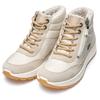 Sneakerboots ARA "NEW YORK", Damen, Gr. 4 (37), beige (creme, hellbeige), Textil, Veloursleder, sportlich, Schuhe, Winterboots, Snowboots mit Gore-Tex, H-Weite