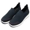 Slip-On Sneaker ARA "LISSABON", Damen, Gr. 2,5, blau (dunkelblau), Textil, Leder, unifarben, Basic, Schuhe, Slipper, Sneaker in Komfortweite G (= weit)