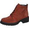 Schnürboots WALDLÄUFER "H-LUISE", Damen, Gr. 6 (39), braun (rostbraun), Veloursleder, unifarben, elegant, Schuhe, Stiefelette, Blockabsatz, in bequemer Schuhweite G (= weit)