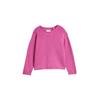 Jacquardpullover TOM TAILOR, Mädchen, Gr. 116, flashy mauve, Strick, Obermaterial: 52% Viskose, 27% Polyester, 21% Polyamid, gestreift, casual, regular fit taillenbedeckt, Rundhals, Langarm, Pullover, mit Streifen Muster