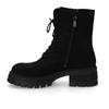 Schnürboots DOCKERS BY GERLI, Damen, Gr. 39, schwarz, Textil, Schuhe, Biker Boots mit Reißverschluss