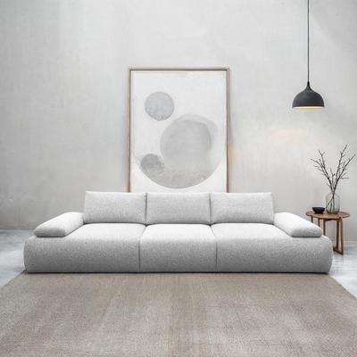 Big-Sofa DOMO COLLECTION "800 016", silber, B:324cm H:80cm T:113cm, 95% Polyester, 5% Baumwolle, Sofas Image